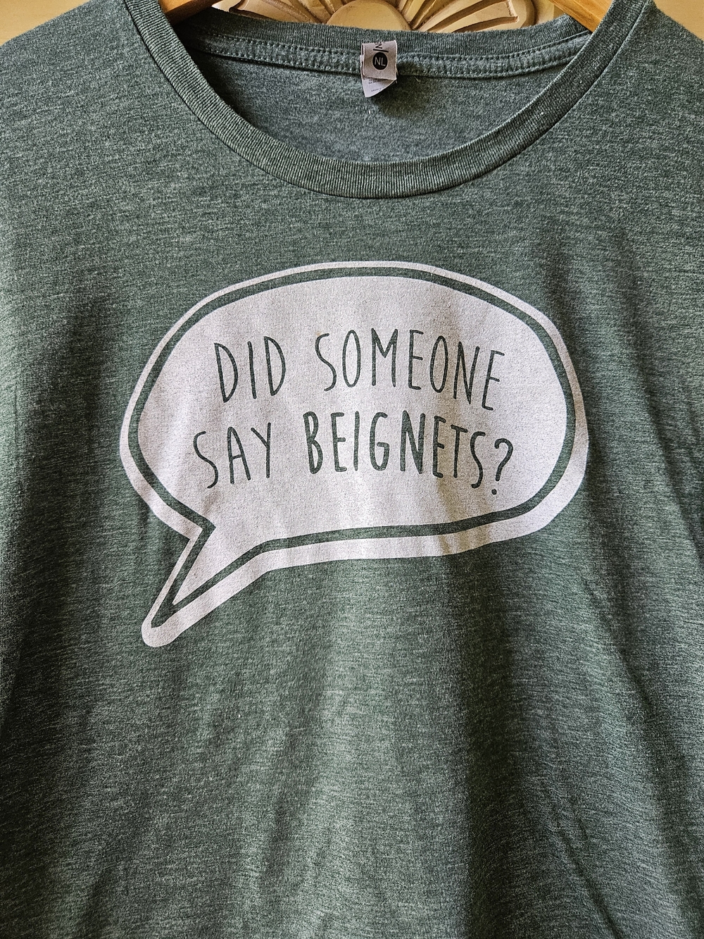 Citizen Green Graphic Crop Tee with Beignets Bubble - Picture 2 of 5